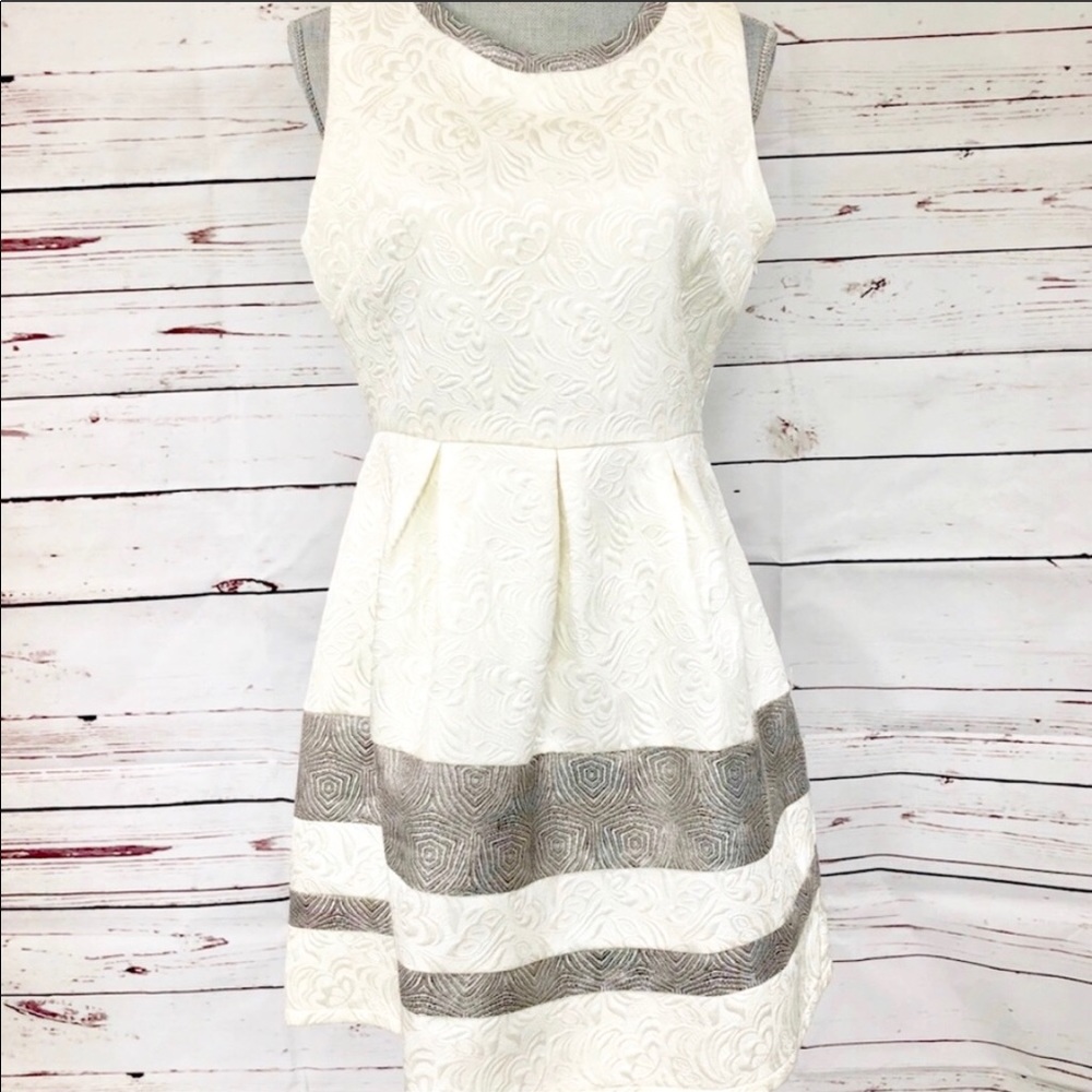 Cream/Off white dress by Poema